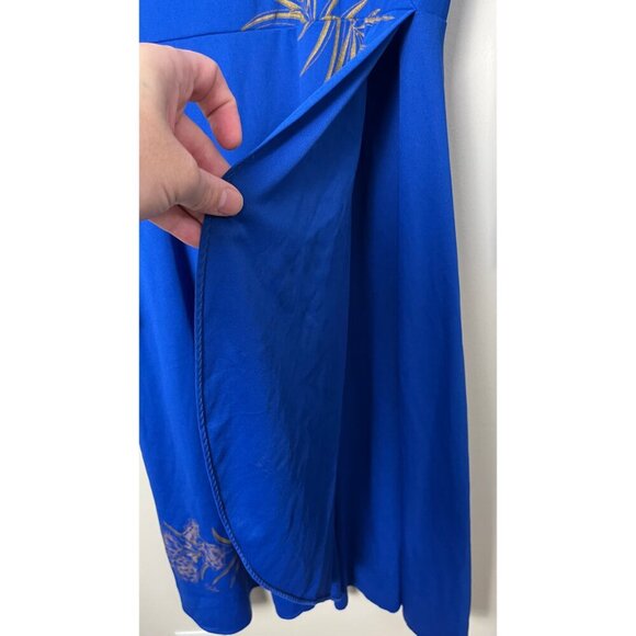 SHAHEEN 50'S 60'S HAWAIIAN FLORAL PAINT DRESS 6 - Picture 5 of 10